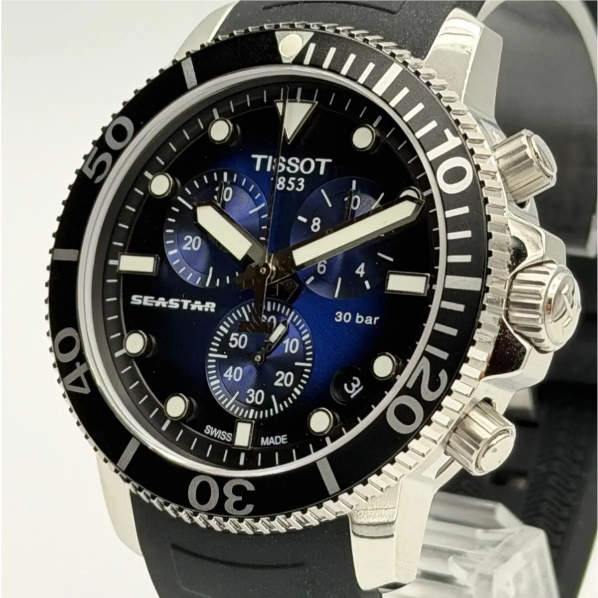 Tissot Seastar 1000 Chronograph Blue Dial Men`s Watch T120.417.17.041.00