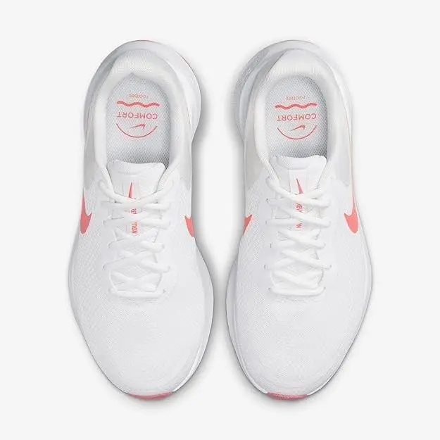 Nike shoes - Nike Revolution 7 - Revolution - FZ6829-100 - White/Magic Ember, Manufacturer: White/University Gold/Magic Ember 9