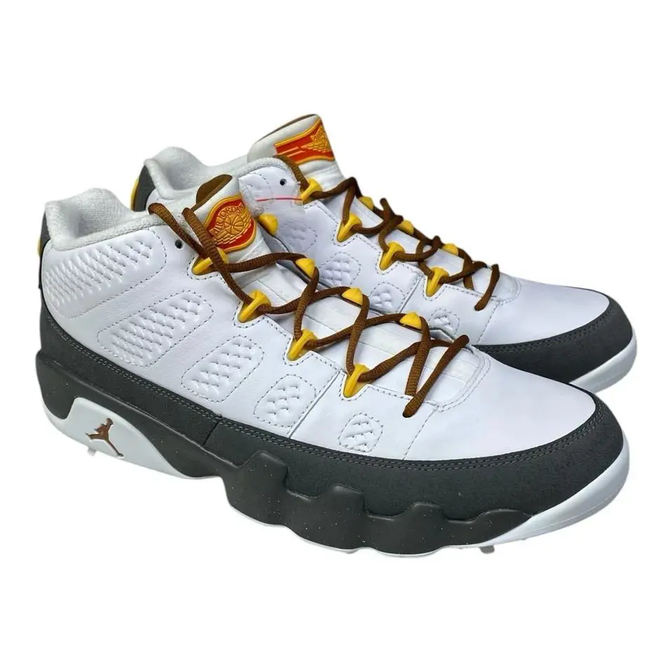 Nike Air Jordan 9 G Nrg Golf Shoes US Open White Cool Grey FN6931-100 Multi Size - multicolored