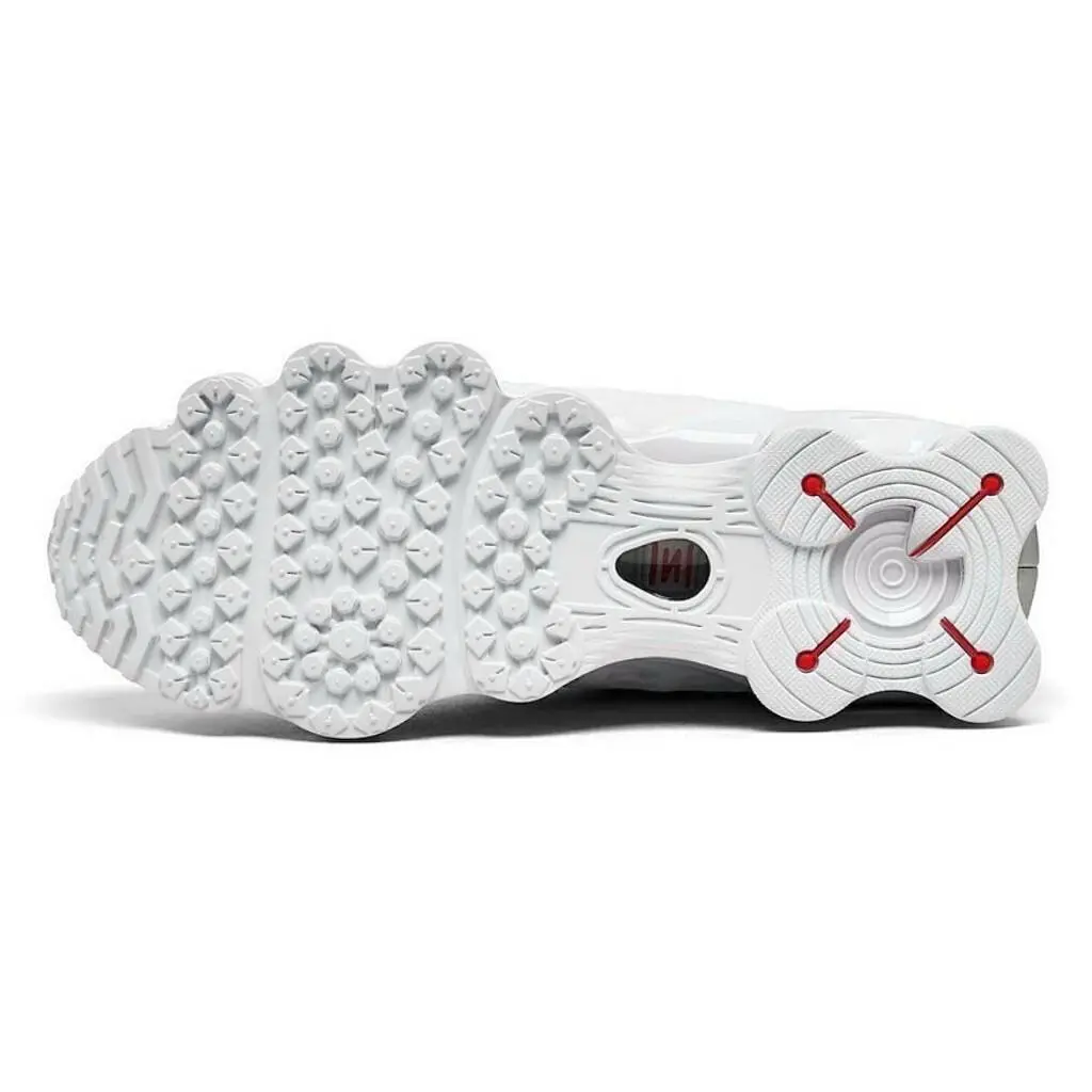 Nike shoes - Nike Shox - Shox - AV3595-100 - White, Maufacturer: White/Metallic Silver/Max Orange 5
