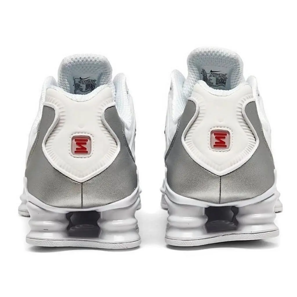 Nike shoes - Nike Shox - Shox - AV3595-100 - White, Maufacturer: White/Metallic Silver/Max Orange 10