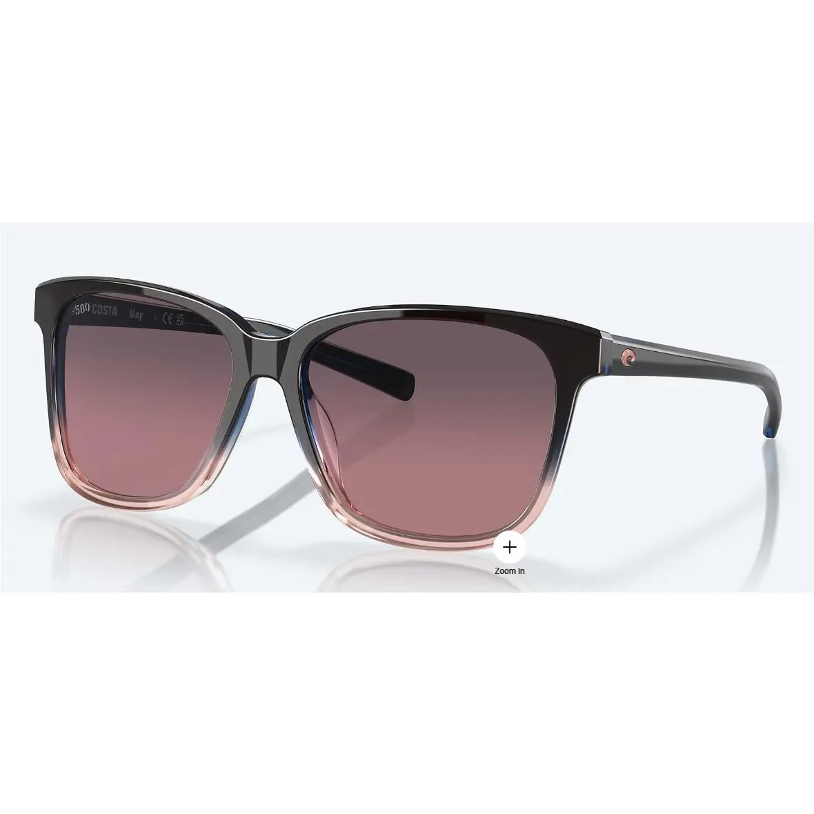 Costa Del Mar May Polarized Sunglasses Pink Sand / Rose Gradient Glass 580G
