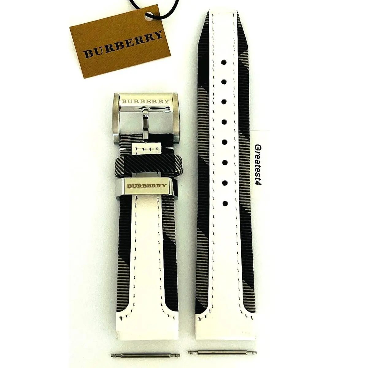 Burberry Replacement Strap For BU9019 Multi-colored with Buckle 20 mm