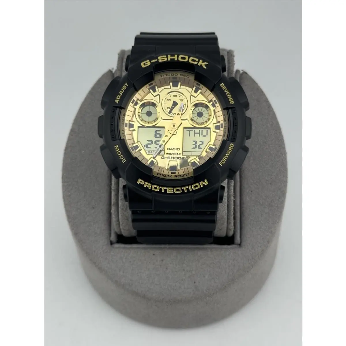 G-shock Analog-digital Gold Dial Resin Watch GA100GGB-1A9 by Casio