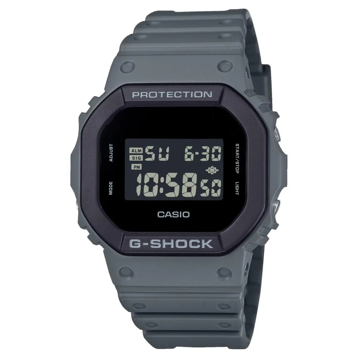 Casio DW5610UU-8 Men`s Urban Utility Gray Band Alarm Chronograph G Shock Watch
