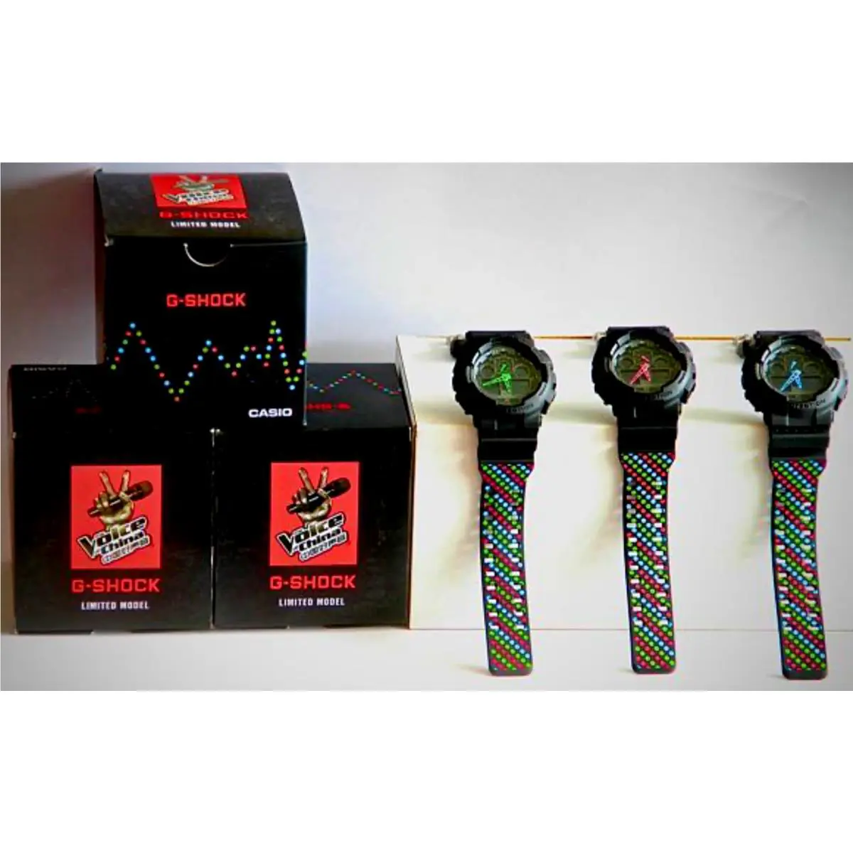G-shock x Voice Of China GA-100C Lot Of 3 Limited Edition Rare by Casio