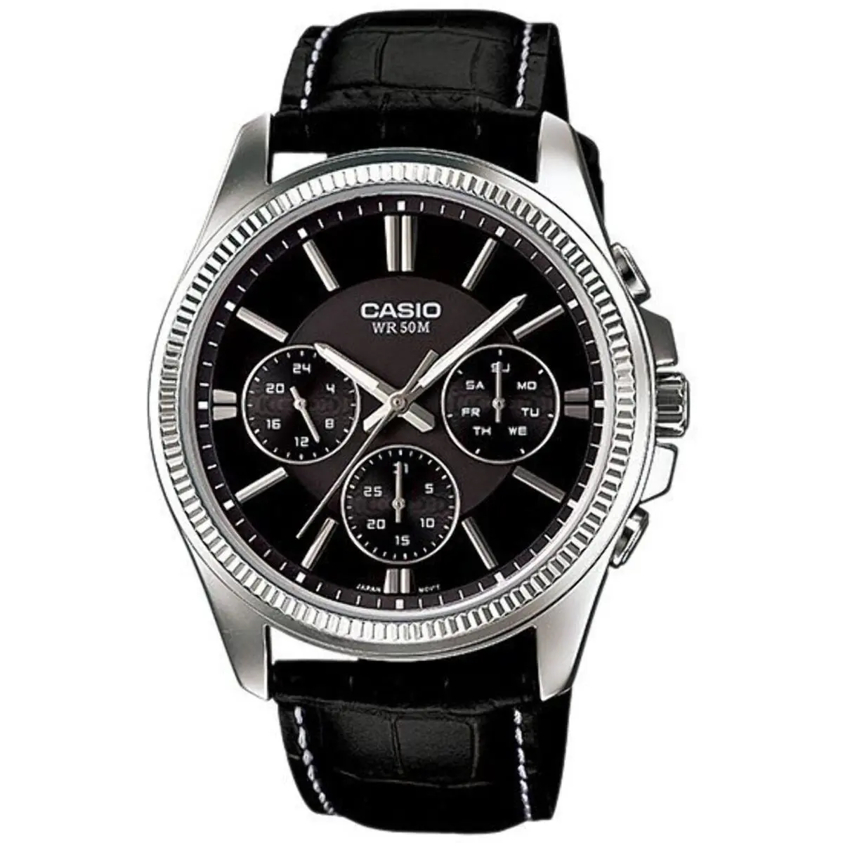 Casio MTP1375L-1AV Men`s Classic Day and Date Steel Watch MTP1375L-1A
