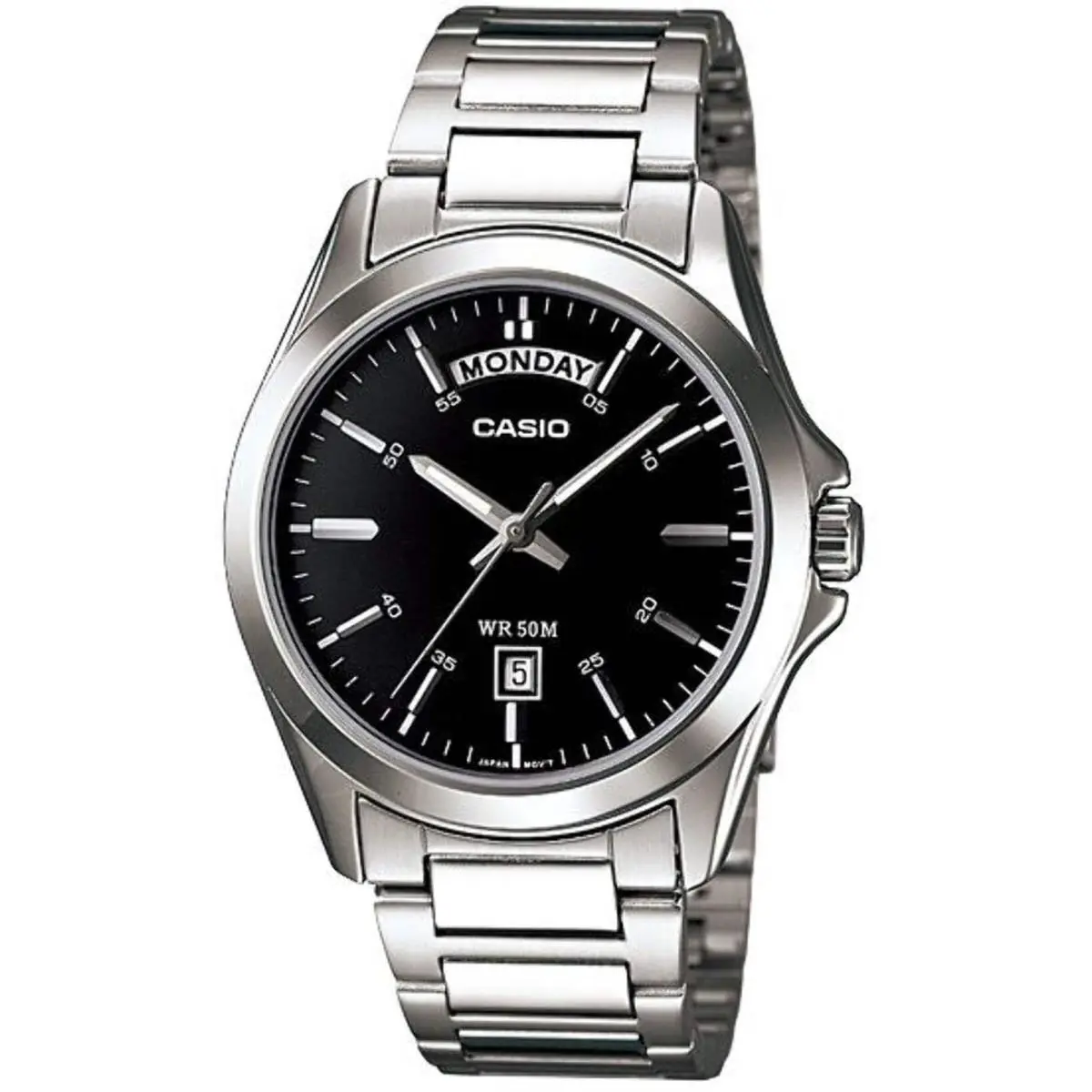 Casio MTP1370D-1A1 Men`s Classic Day and Date Steel Watch