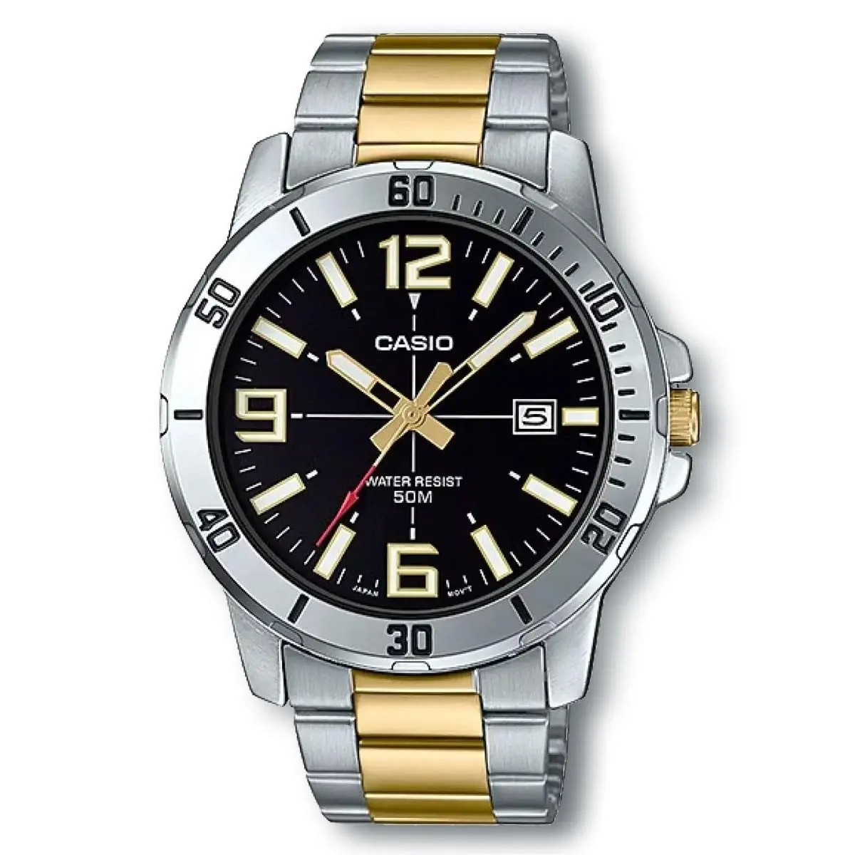 Casio MTPVD01SG-1B Easy to Read Gold/silver Quartz Watch