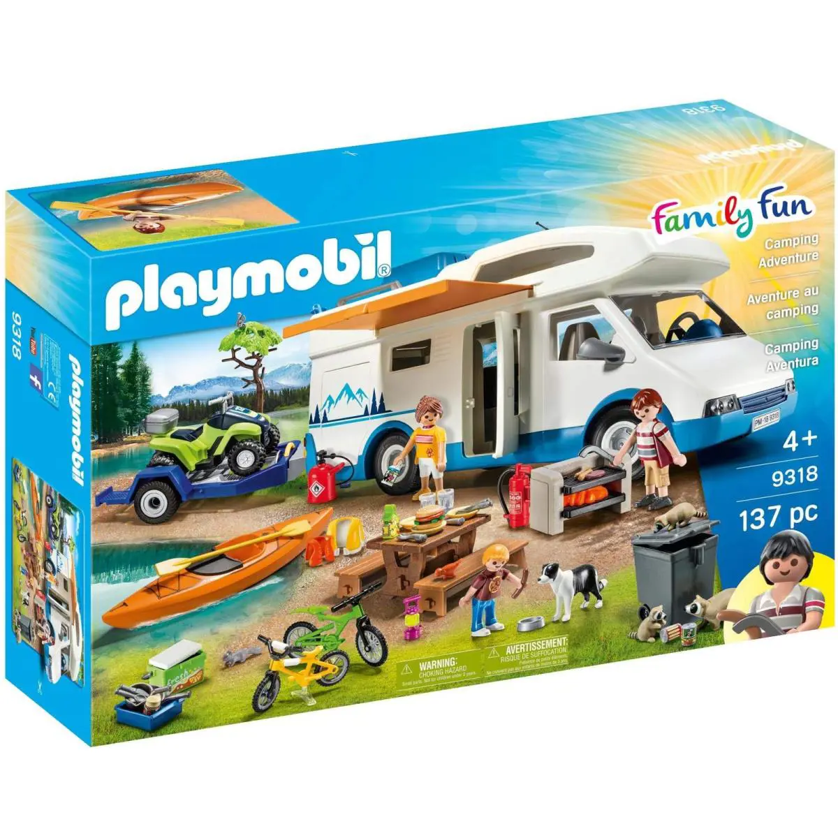 Camping Adventure Playset with Figures and Accessories For Family Fun