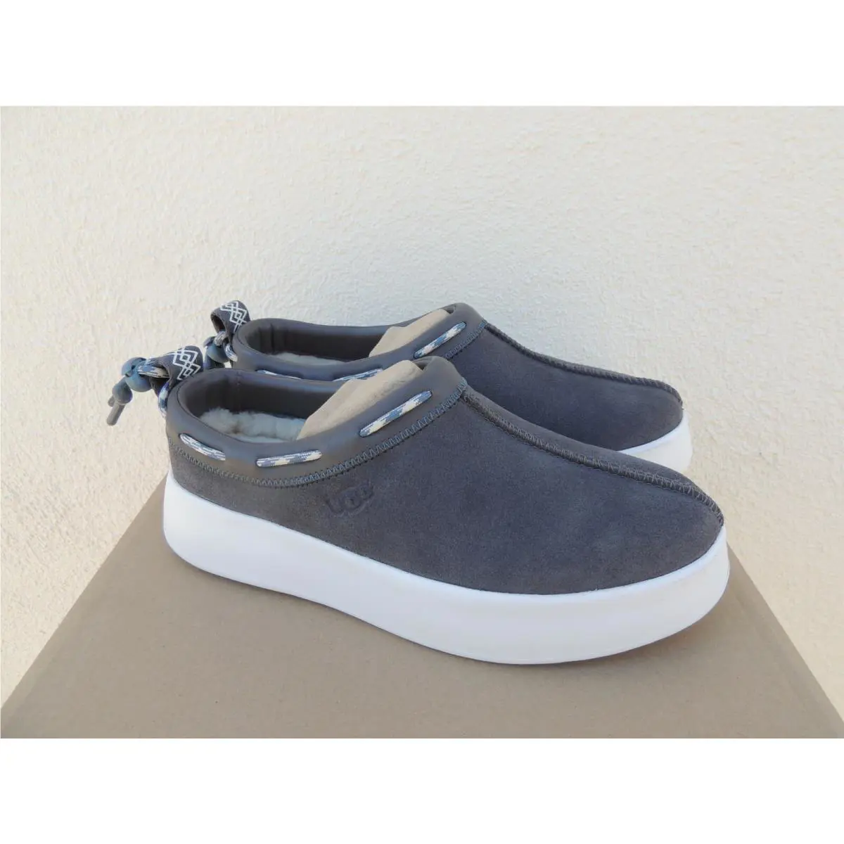 UGG shoes - UGG Classic Boom Slip-on Sneaker - Charcoal (UPC: 194715220027) 0