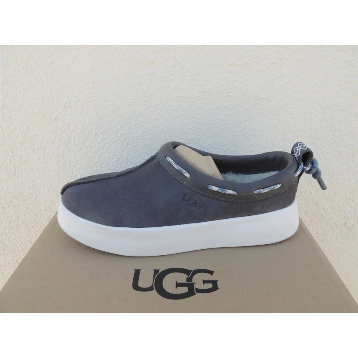 UGG shoes - UGG Classic Boom Slip-on Sneaker - Charcoal (UPC: 194715220027) 1
