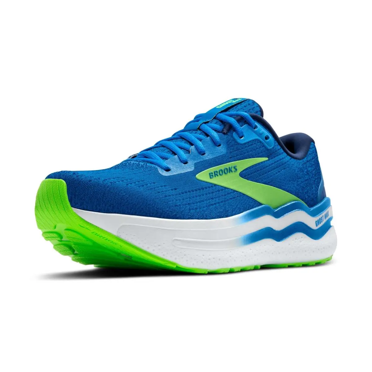 Brooks Men’s Ghost Max 2 Neutral Running Walking Shoe - Dutch Blue/green