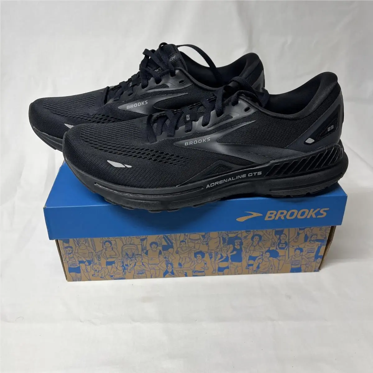 Brooks Adrenaline Gts 23 Black 120381-1D-020 Cushion Support Womens 12 Shoes