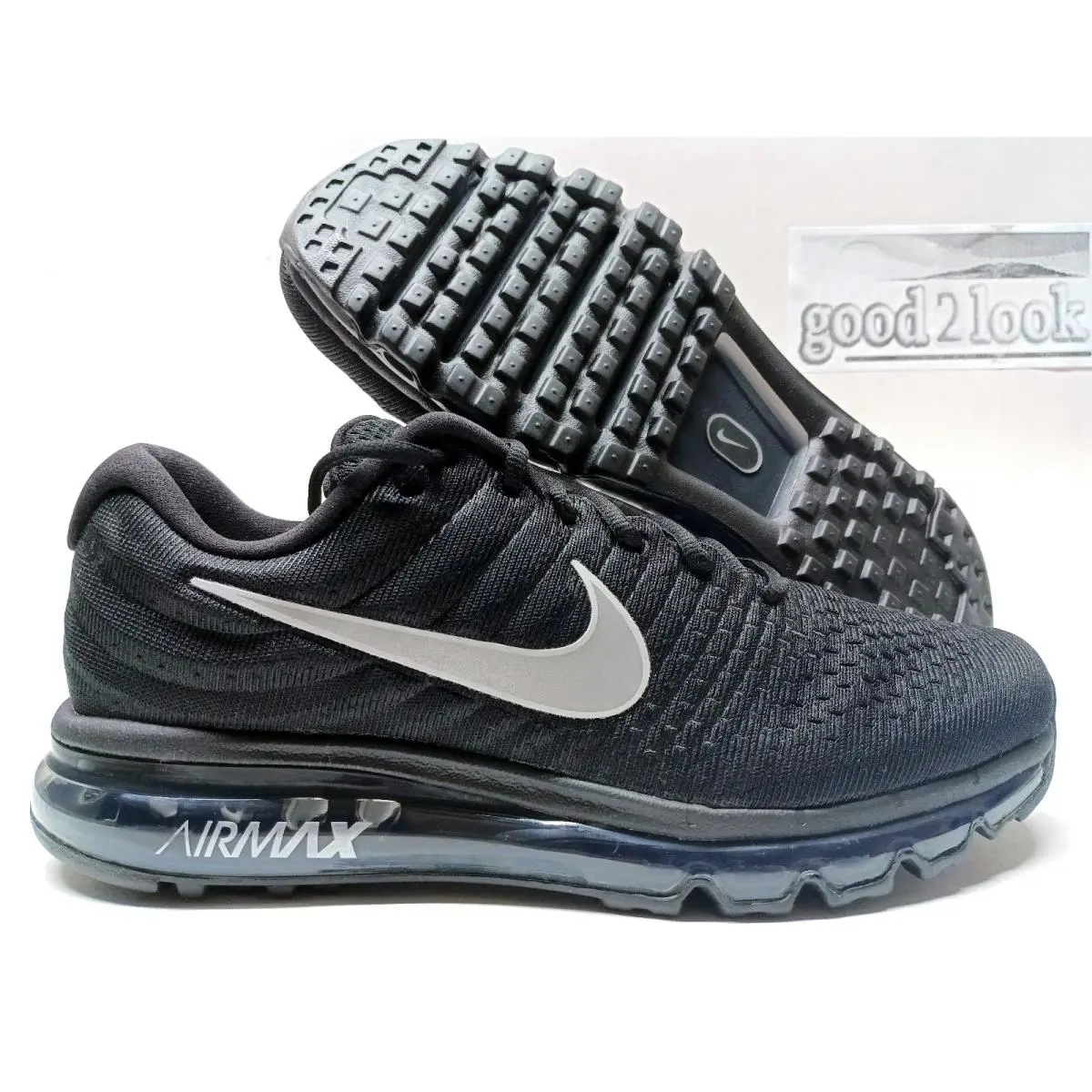 Nike Air Max 2017 Running Black/white-anthracite Size Men`s 7.5 849559-001 - Black