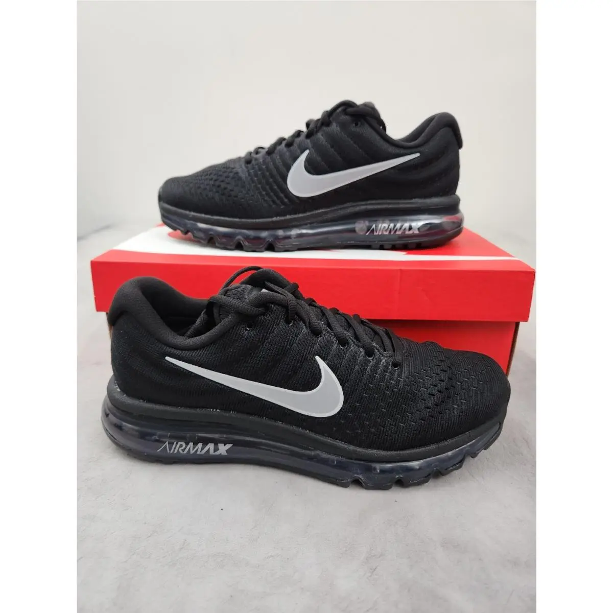 Nike Air Max 2017 Black White Anthracite 849559-001 Men`s Size 8 - Black