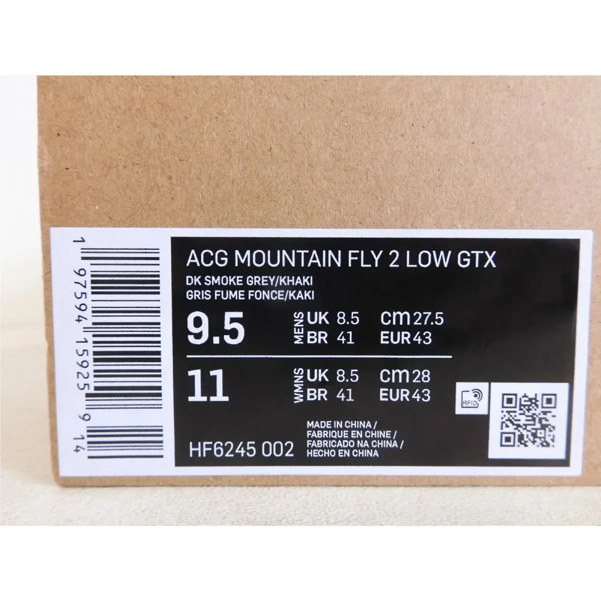 Nike shoes - Nike ACG Mountain Fly 2 - HF6245-002 - Gray (UPC: 197594157941) 6