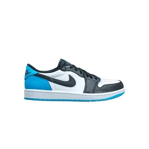 Jordan 1 Low OG Unc White Dark Powder Blue Black Sz 9.5 CZ0790 104 Fashion by Nike