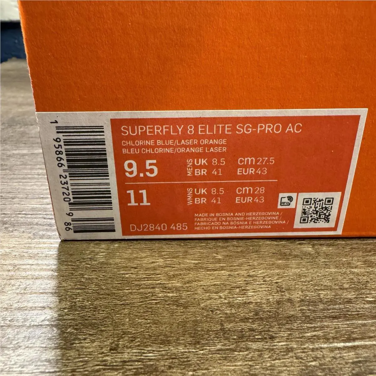 Nike shoes - Nike Mercurial Superfly - Mercurial Superfly - DJ2840-485 - Blue, Manufacturer Code: Football Grey / Blackened Blue 0