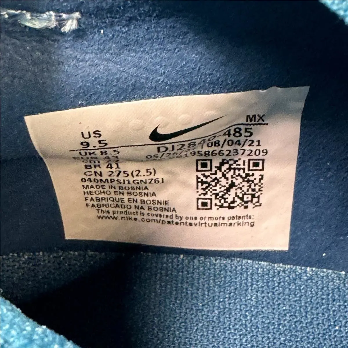 Nike shoes - Nike Mercurial Superfly - Mercurial Superfly - DJ2840-485 - Blue, Manufacturer Code: Football Grey / Blackened Blue 4
