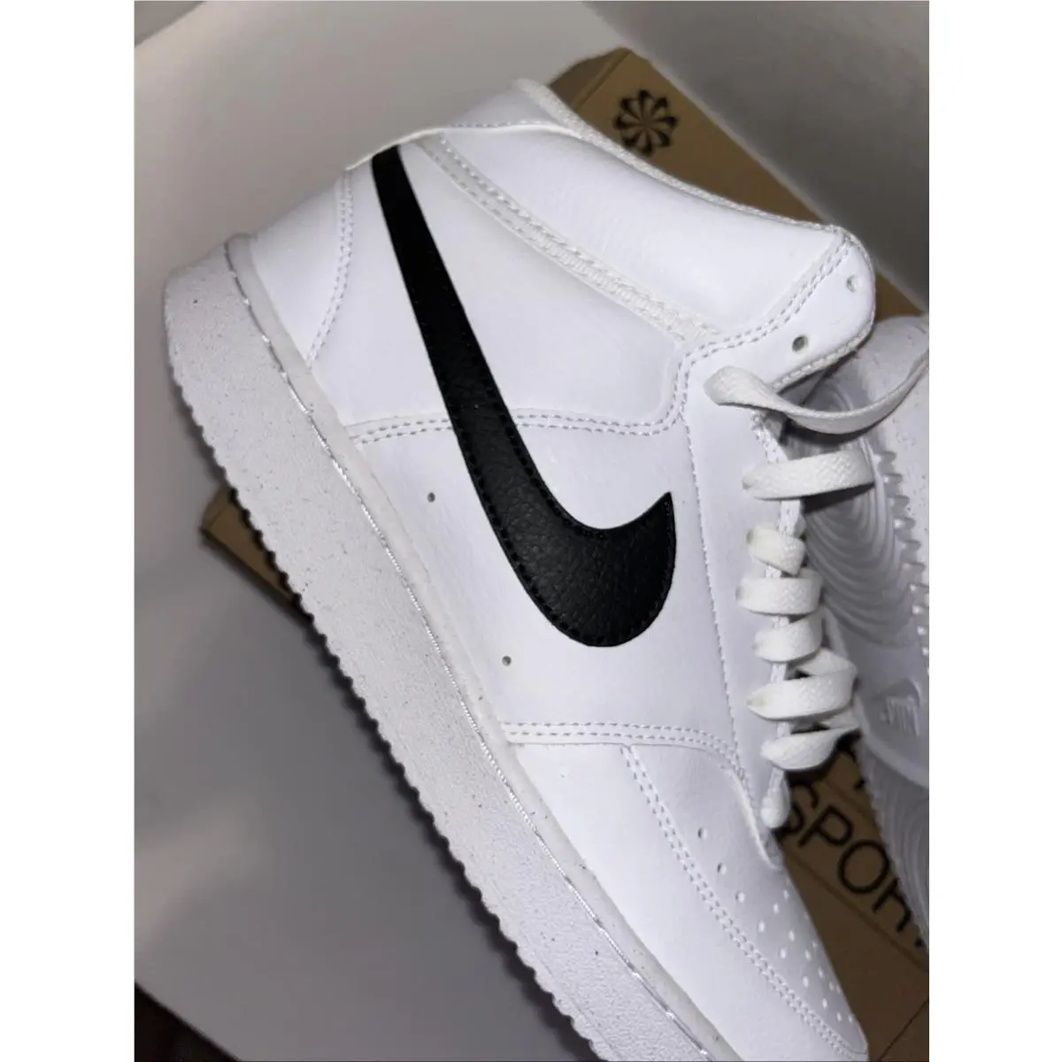 Nike shoes - Nike Court Vision Next Nature - DN3577-101 - White /Black 18