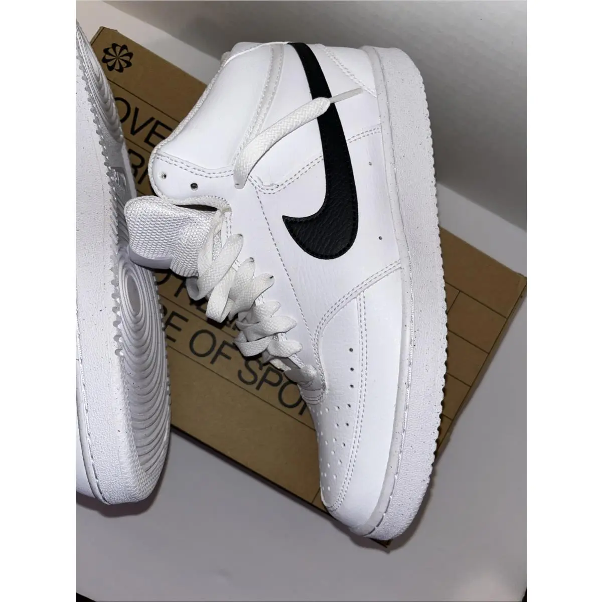 Nike shoes - Nike Court Vision Next Nature - DN3577-101 - White /Black 19