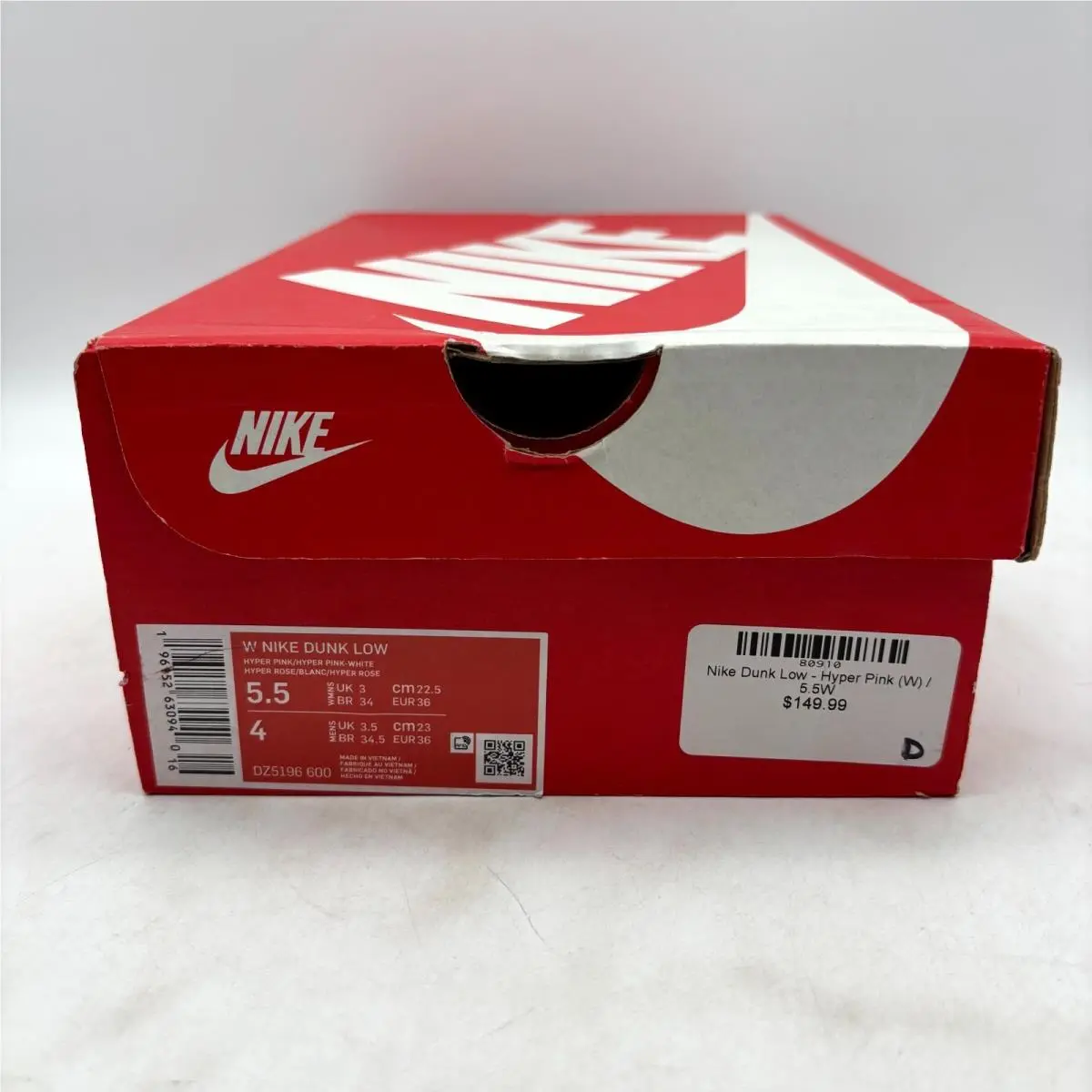 Nike shoes - Nike Dunk Low - Dunk Low - DZ5196-600 - Hyper Pink White (UPC: 196152630940) 6