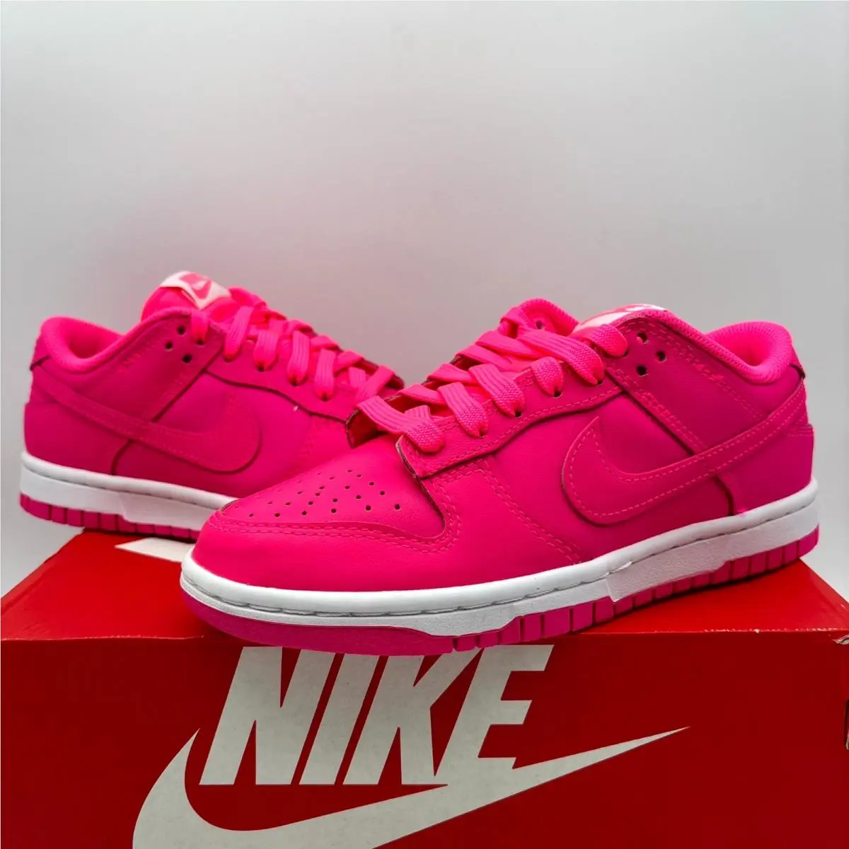 Nike shoes - Nike Dunk Low - Dunk Low - DZ5196-600 - Hyper Pink White (UPC: 196152630940) 4