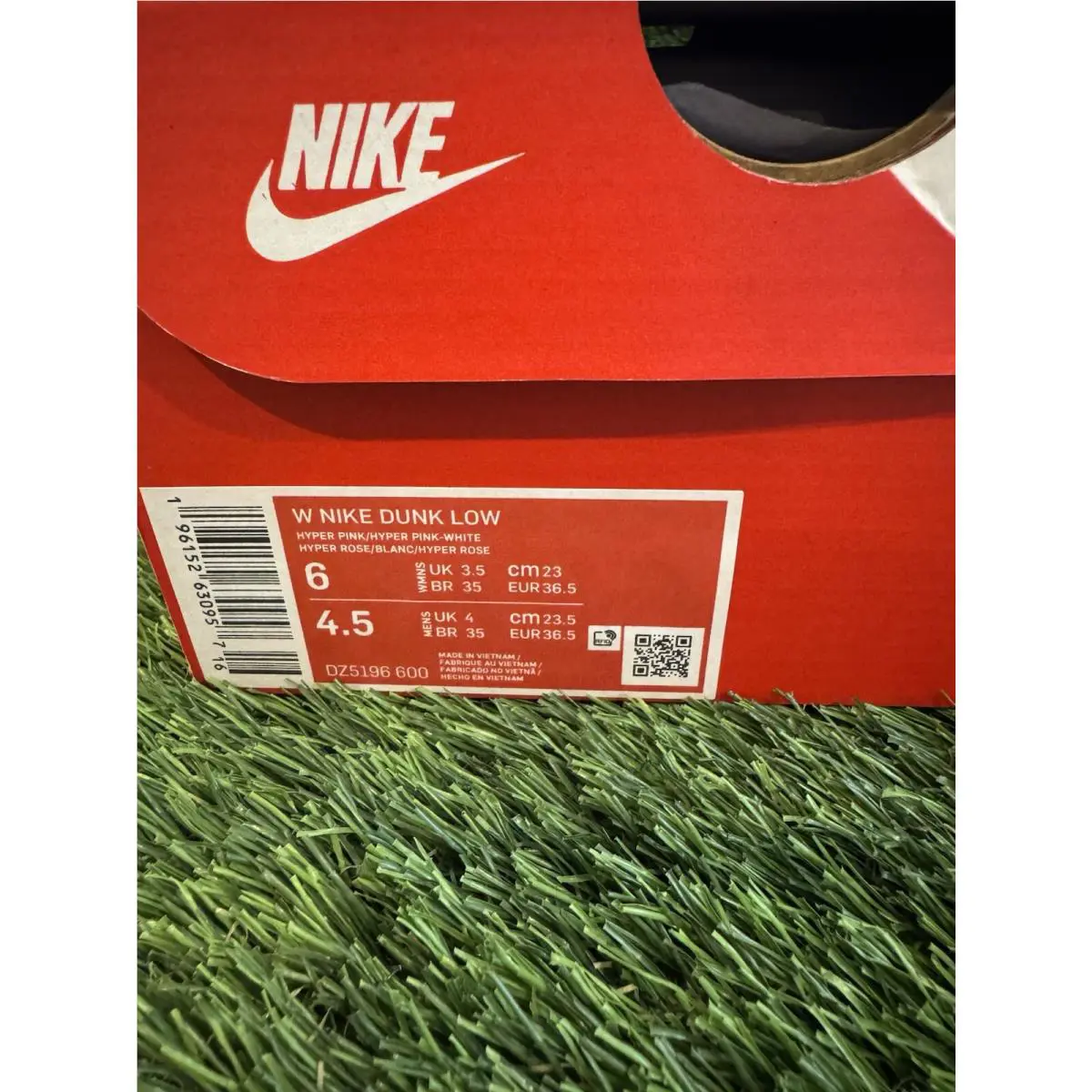 Nike shoes - Nike Dunk Low - Dunk Low - DZ5196-600 - Hyper Pink White (UPC: 196152630940) 10
