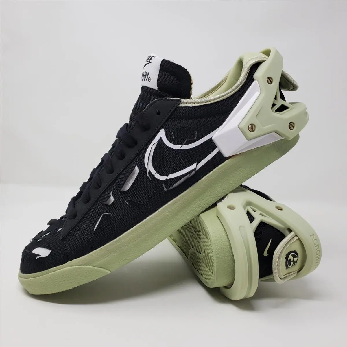 Nike Blazer Low Acronym Black Olive Aura DO9373-001 Men`s Size 11