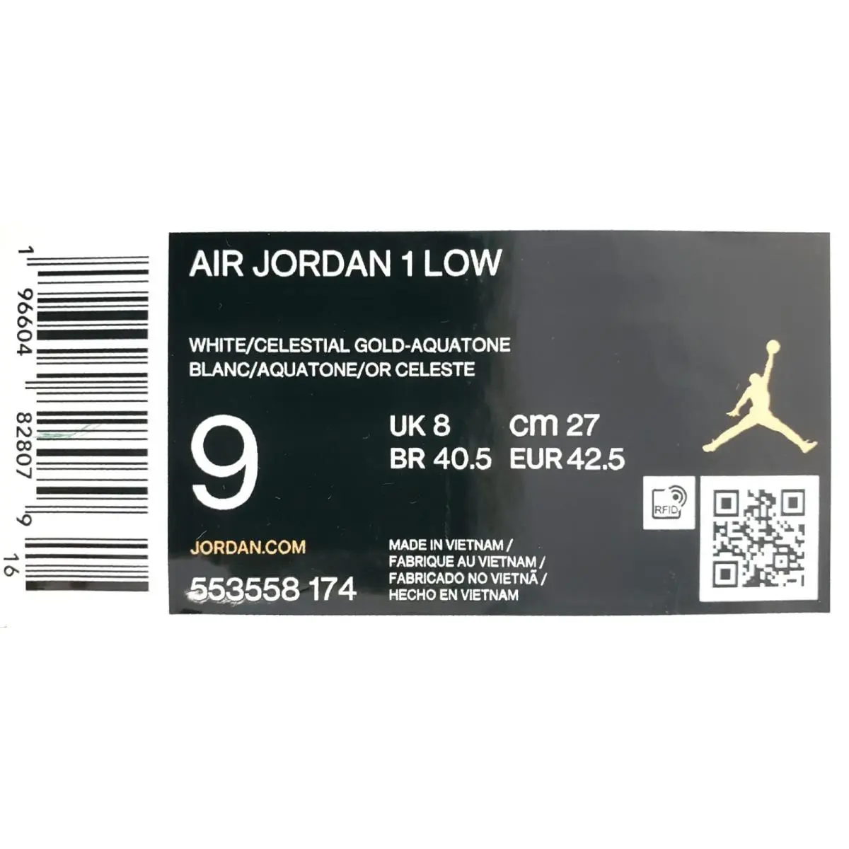 Nike shoes - Jordan 1 Low - Low - 553558-174 - Blue (UPC: 196604828079) 3