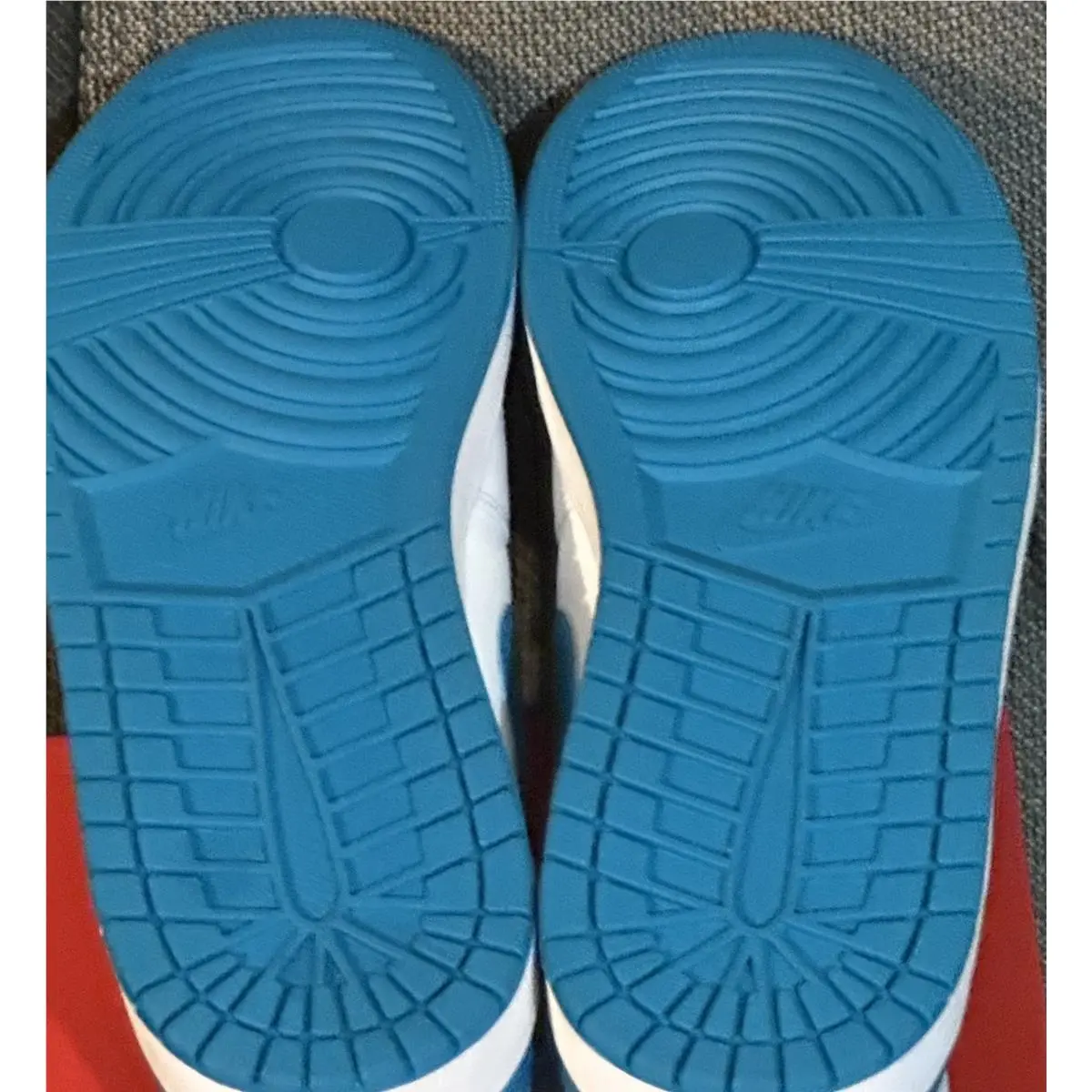 Nike shoes - Nike Air Jordan 1 - Air - 553558-174 - White/Blue (UPC: 00196604828154) 5