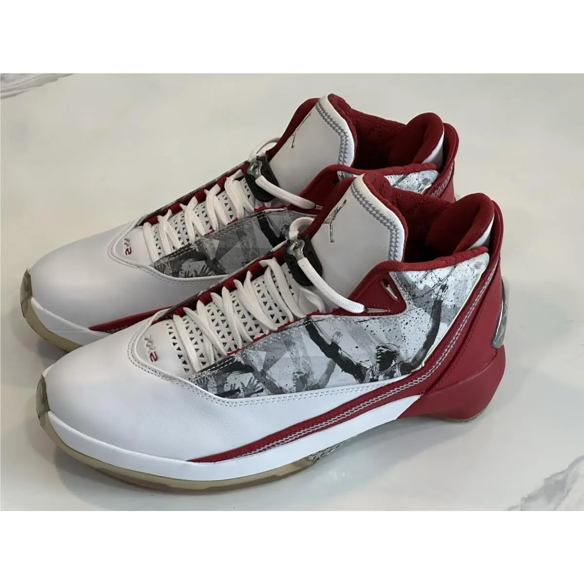 Nike Air Jordan 22 OG Omega White Red 315299 162 DS Size 10