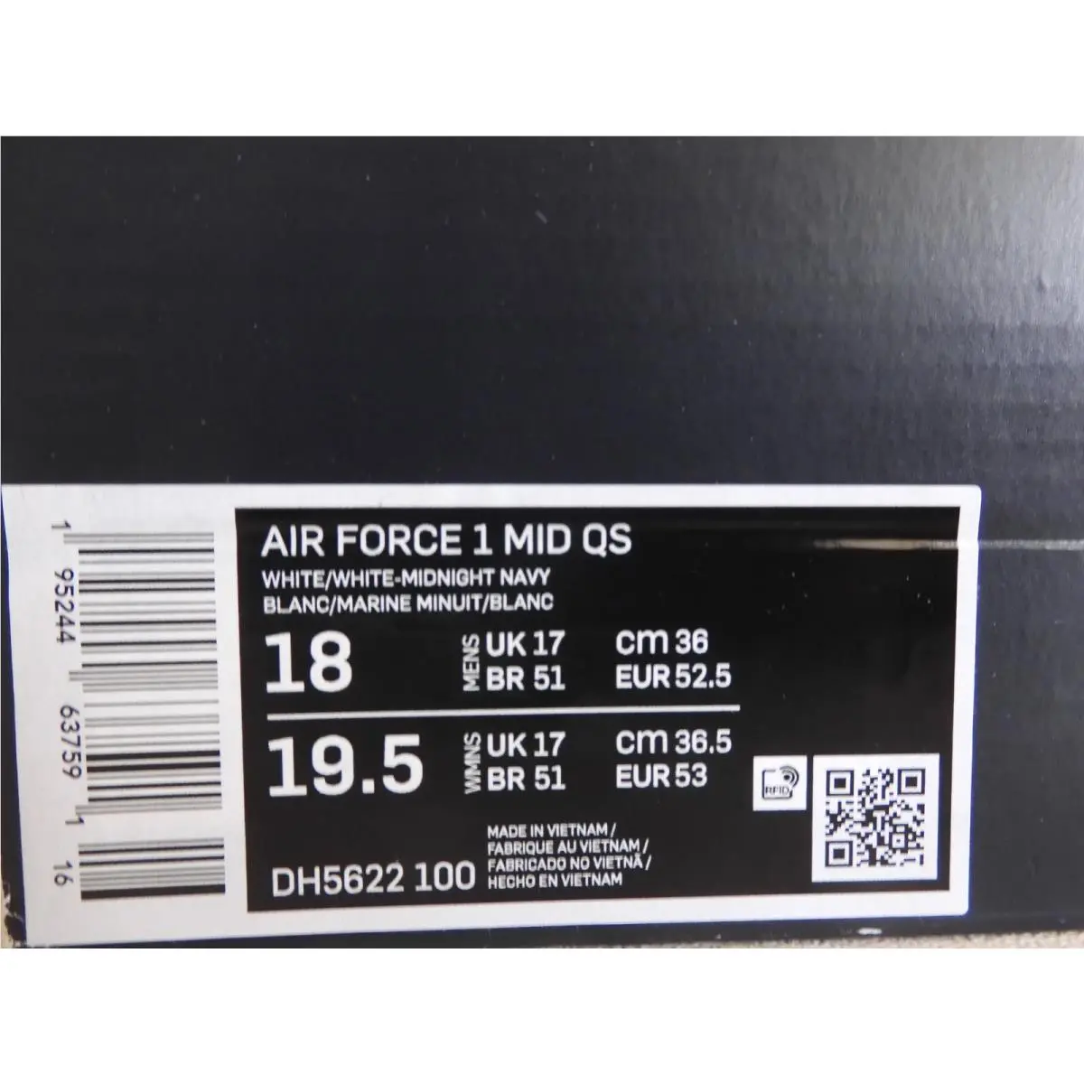 Nike shoes - Nike Air Force 1 Mid QS - DH5622100 - White (UPC: 195244637591) 3