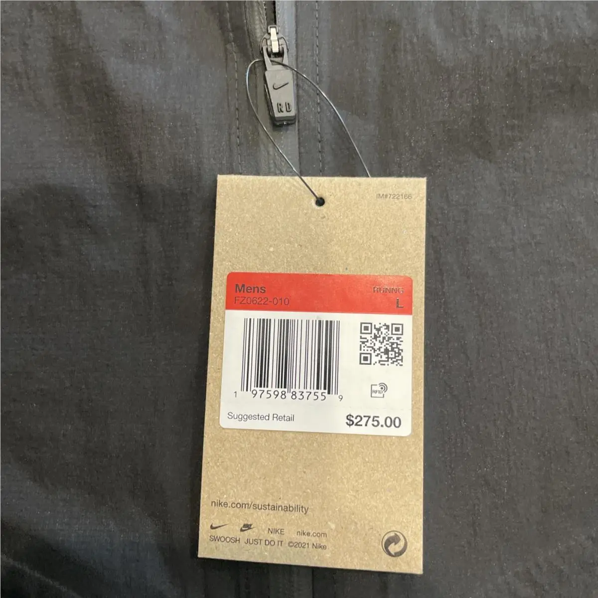 Nike clothing - Nike Storm-FIT ADV Running Jacket - FZ0622-010 - Black (UPC: 0197598837559) 1