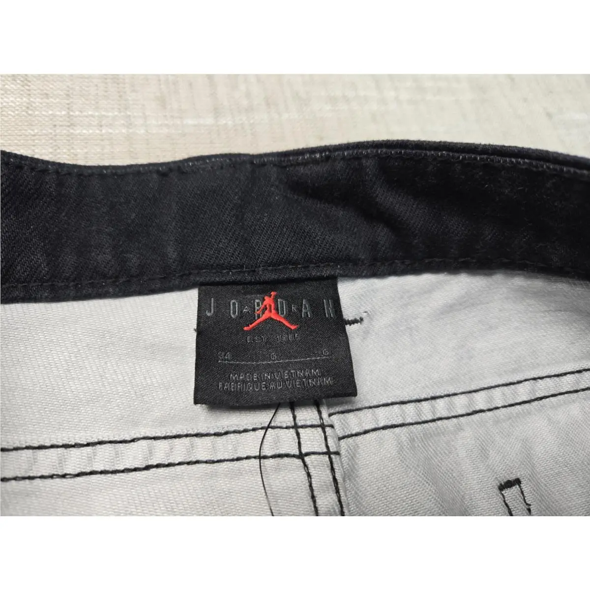 Nike clothing - NIKE Air Jordan Pants Twill Graphic Printed - HF0045-010 - Black 10