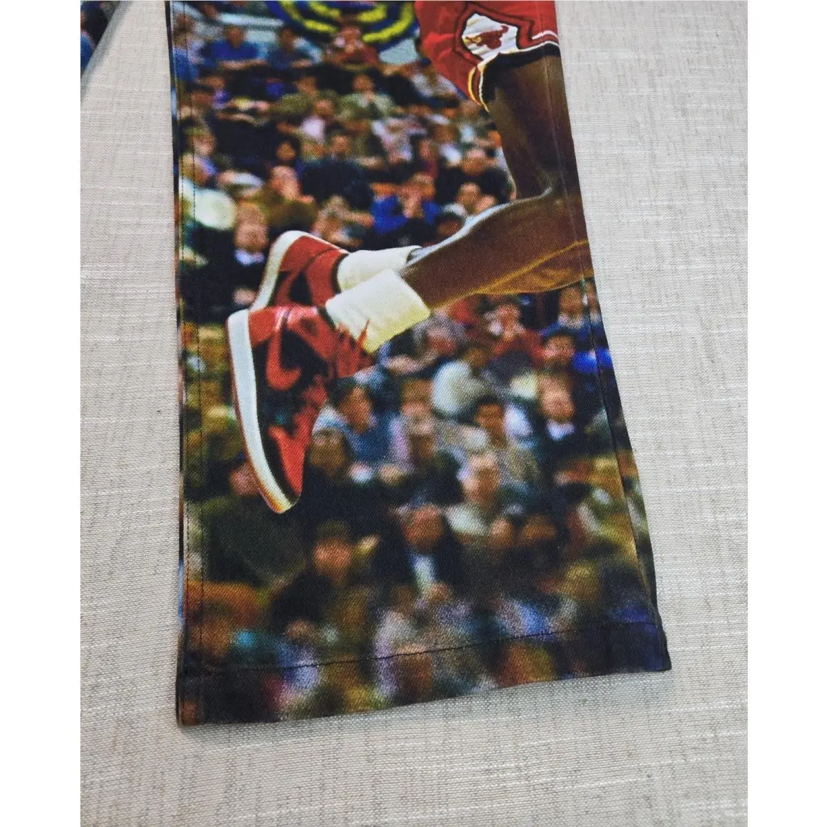 Nike clothing - NIKE Air Jordan Pants Twill Graphic Printed - HF0045-010 - Black 3