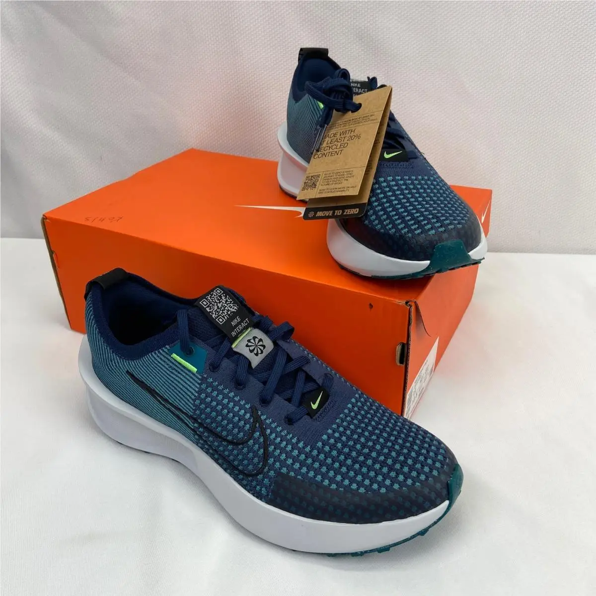 Nike Interact Run Shoes Mens Size 11 College Navy Running Training Sneakers
