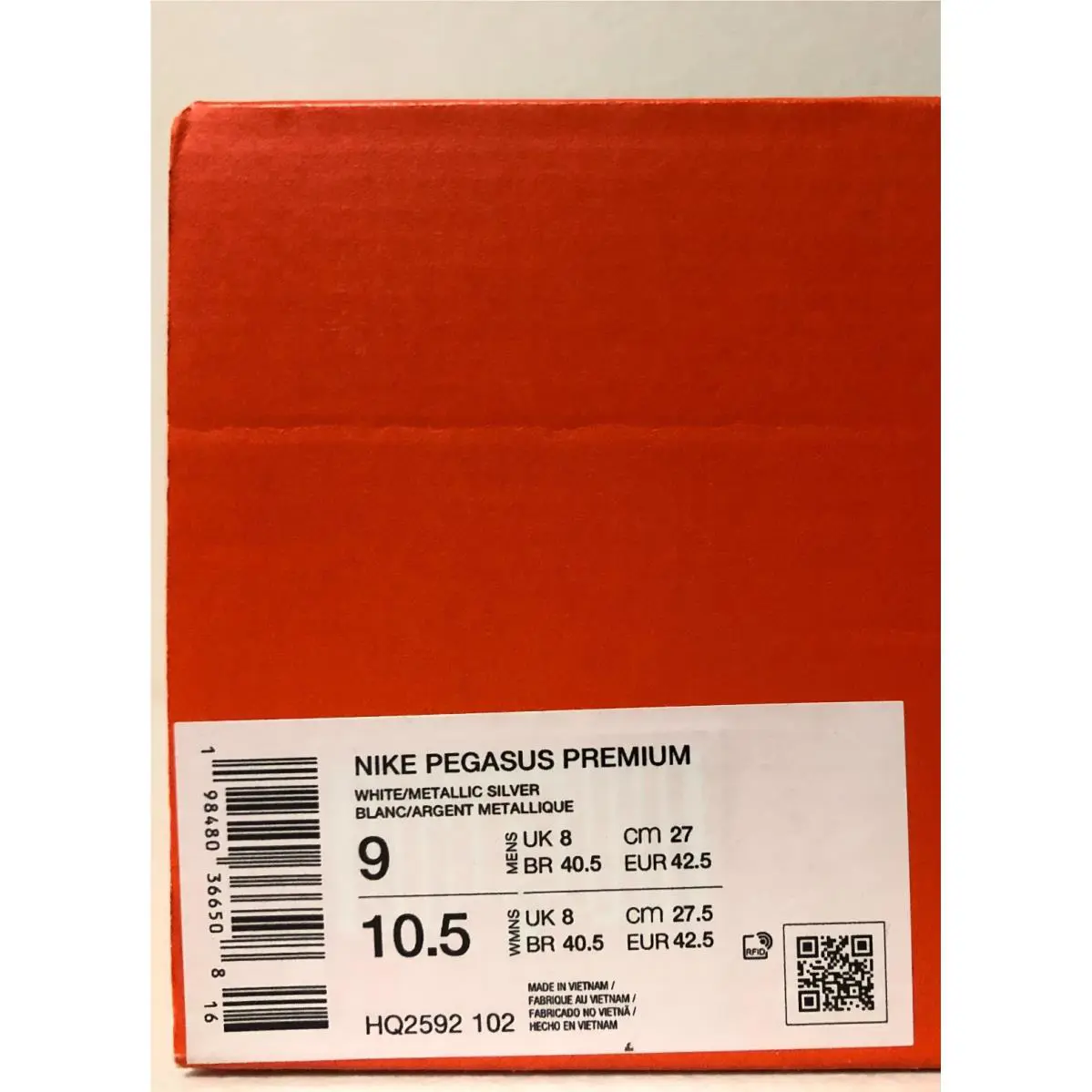 Nike shoes - Nike Pegasus Premium - Pegasus Premium - HQ2592-102 - White/Metallic Silver (UPC: 198480366508) 6
