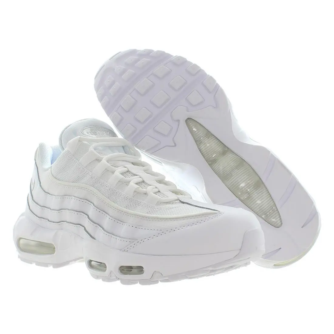 Air Max 95 Essential Mens Shoes Size 8 Color: White/white/grey Fog by Nike