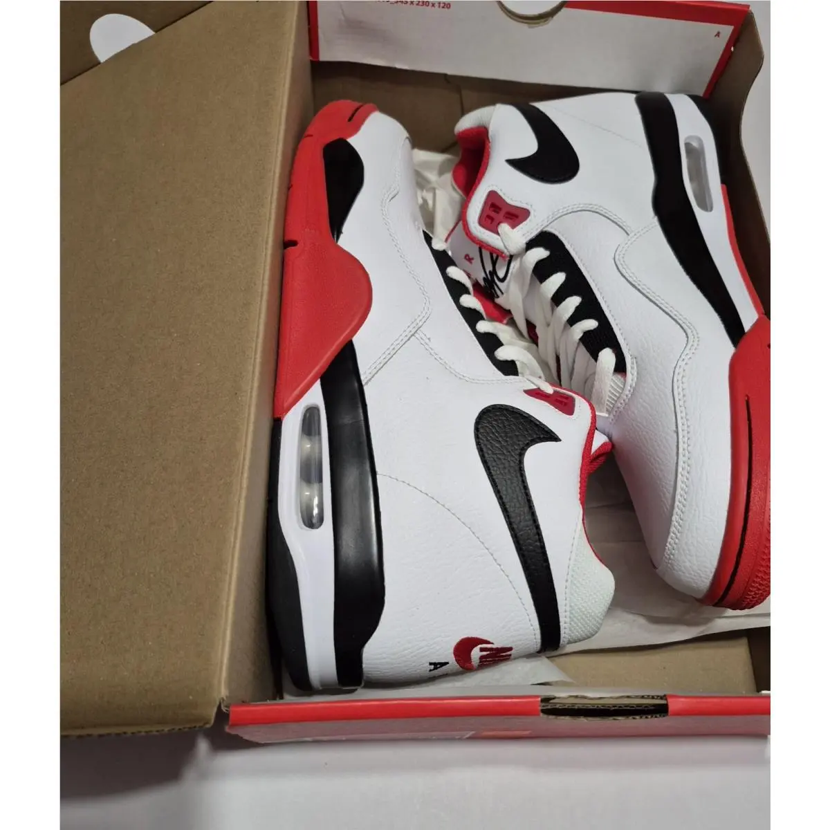 Nike shoes - Nike Flight Legacy - Flight Legacy - BQ4212-100 - White, Red, Black 4