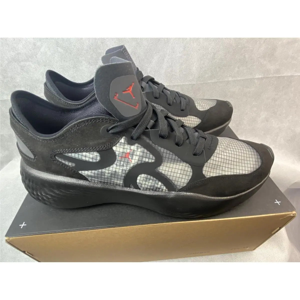 Jumpman Nike Air Jordan Delta 3 Low Black/chili Red-anthracite 12.5 W/box