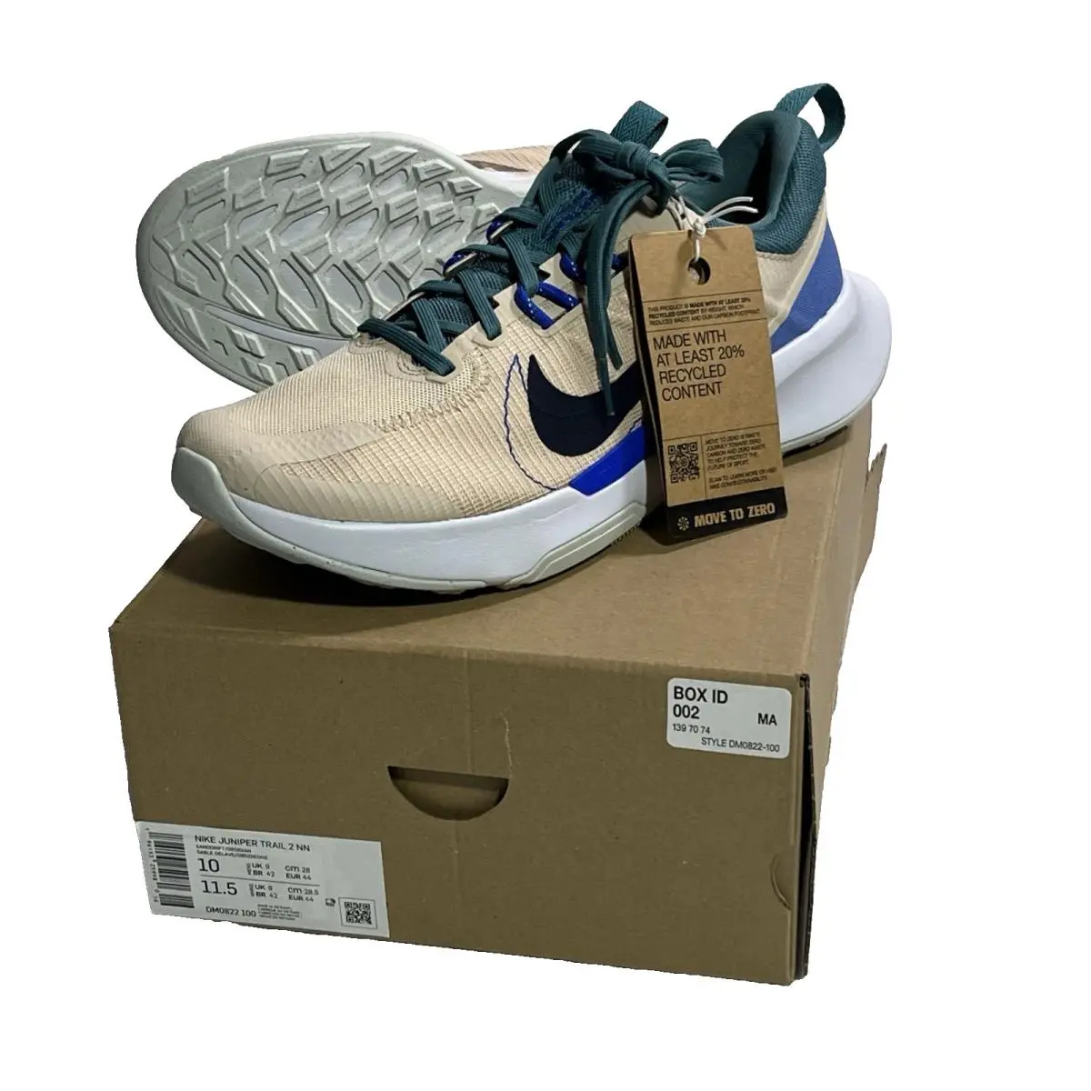 Nike Juniper Trail 2 Next Nature Running Shoes DM0822-100 US Mens 10.5 Womens 12