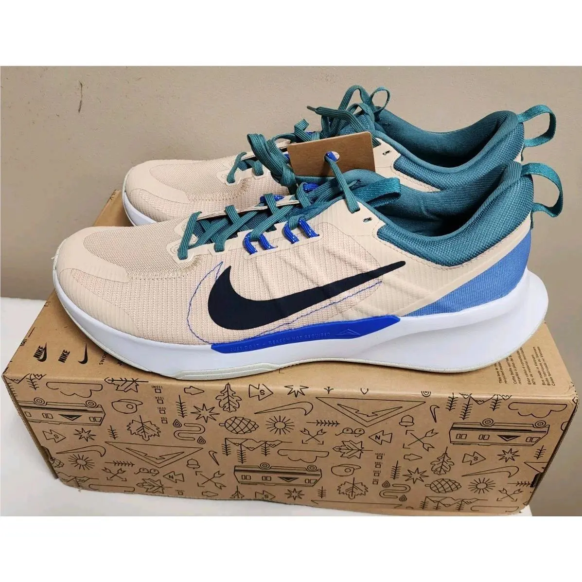 Nike shoes - Nike Juniper Trail 2 - Juniper Trail - DM0822-100 - Beige, Manufacturer: Sanddrift/Mineral Teal/Football Grey/Obsidian 0
