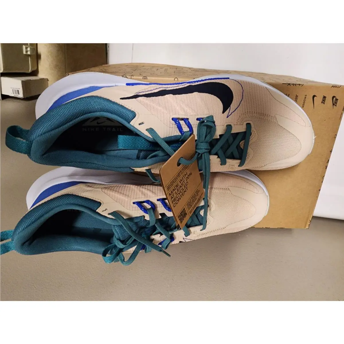 Nike shoes - Nike Juniper Trail 2 - Juniper Trail - DM0822-100 - Beige, Manufacturer: Sanddrift/Mineral Teal/Football Grey/Obsidian 3