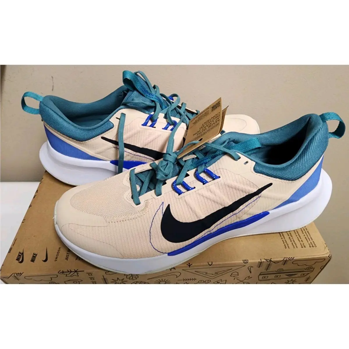 Nike shoes - Nike Juniper Trail 2 - Juniper Trail - DM0822-100 - Beige, Manufacturer: Sanddrift/Mineral Teal/Football Grey/Obsidian 10