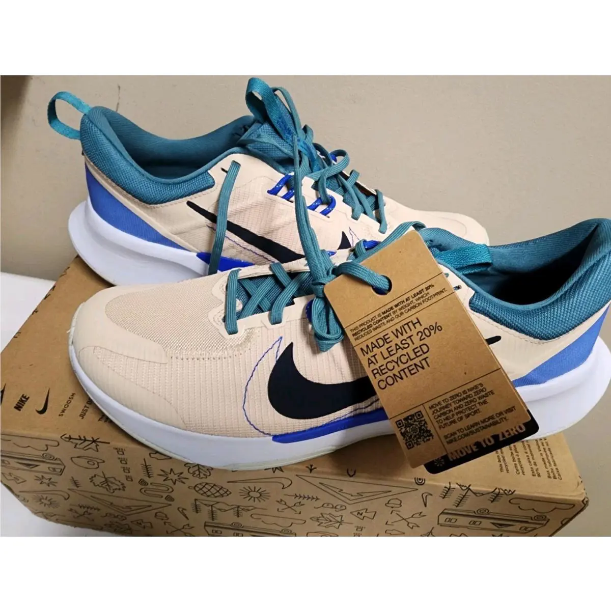 Nike shoes - Nike Juniper Trail 2 - Juniper Trail - DM0822-100 - Beige, Manufacturer: Sanddrift/Mineral Teal/Football Grey/Obsidian 11