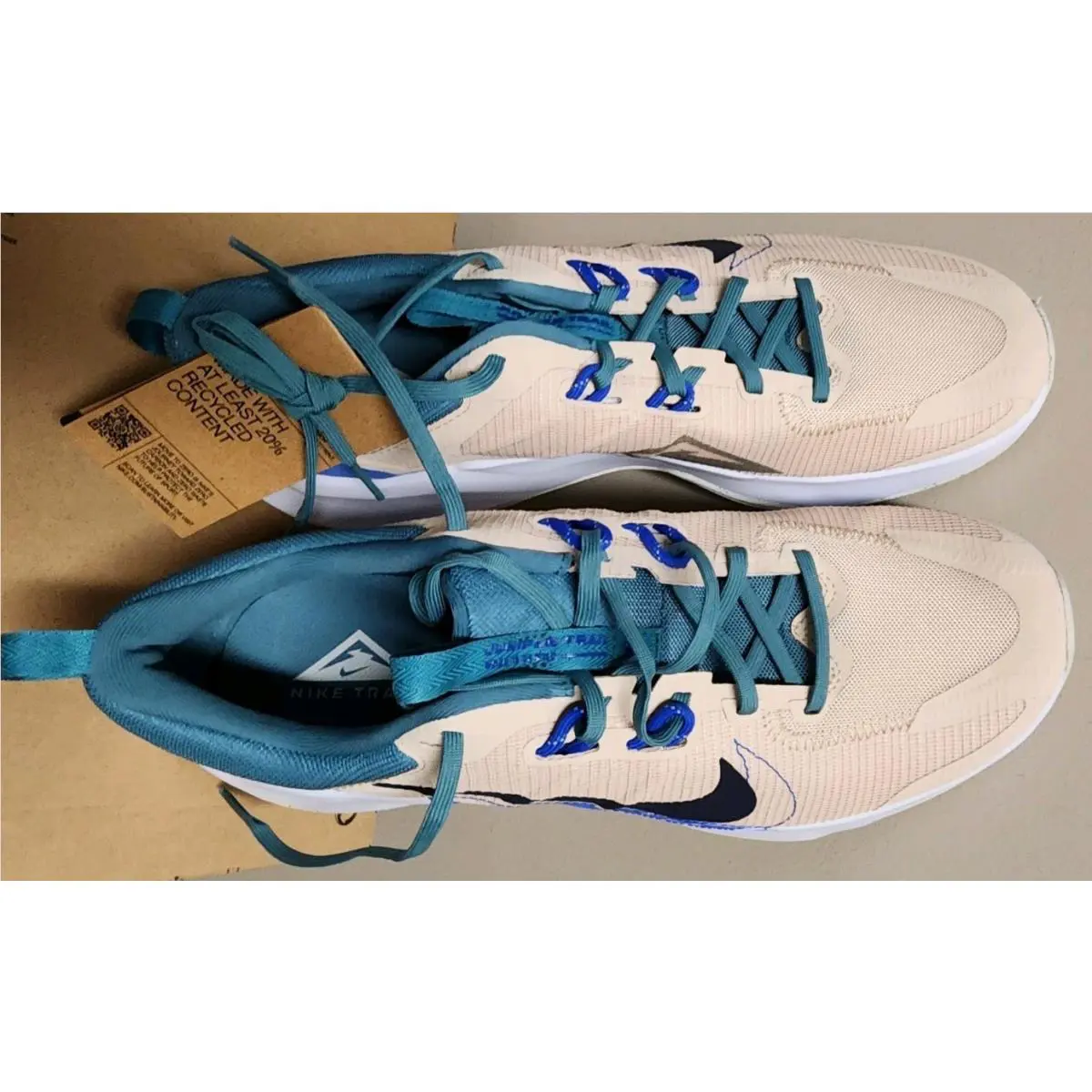 Nike shoes - Nike Juniper Trail 2 - Juniper Trail - DM0822-100 - Beige, Manufacturer: Sanddrift/Mineral Teal/Football Grey/Obsidian 14