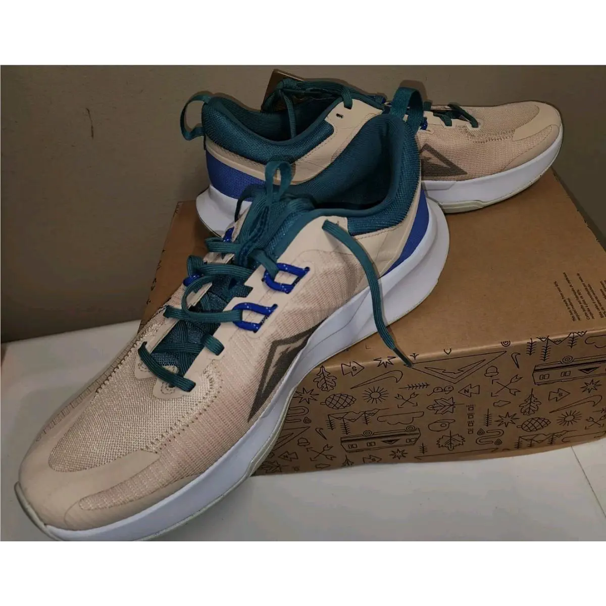 Nike shoes - Nike Juniper Trail 2 - Juniper Trail - DM0822-100 - Beige, Manufacturer: Sanddrift/Mineral Teal/Football Grey/Obsidian 19