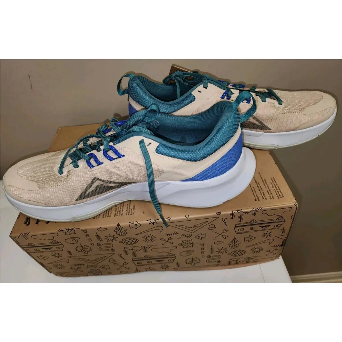Nike shoes - Nike Juniper Trail 2 - Juniper Trail - DM0822-100 - Beige, Manufacturer: Sanddrift/Mineral Teal/Football Grey/Obsidian 21